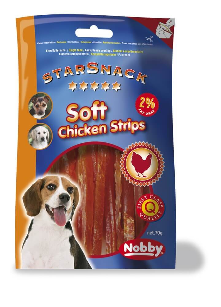 StarSnack Soft Chicken Strips Leckerli Hundefutter Hund WOOF